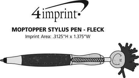 Imprint Area of MopTopper Stylus Pen - Fleck