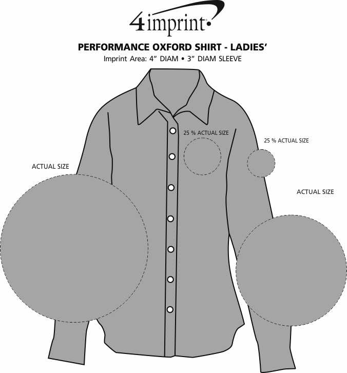 Imprint Area of Performance Oxford Shirt - Ladies'