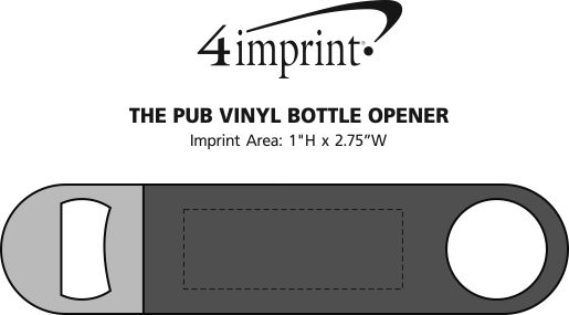 Imprint Area of The Pub Vinyl Bottle Opener