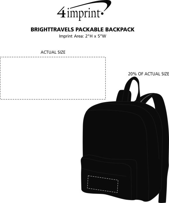 Download 4imprint.com: BRIGHTtravels Packable Backpack 128192