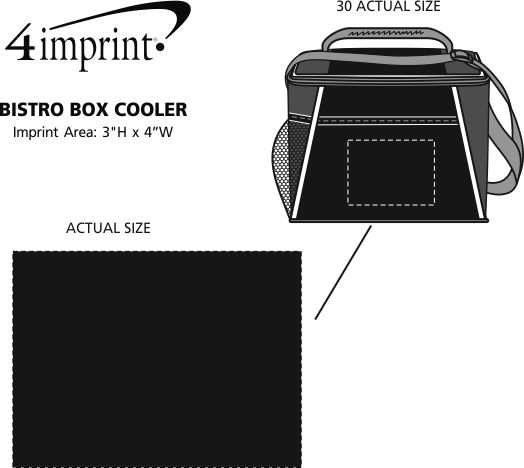 Imprint Area of Bistro Box Cooler