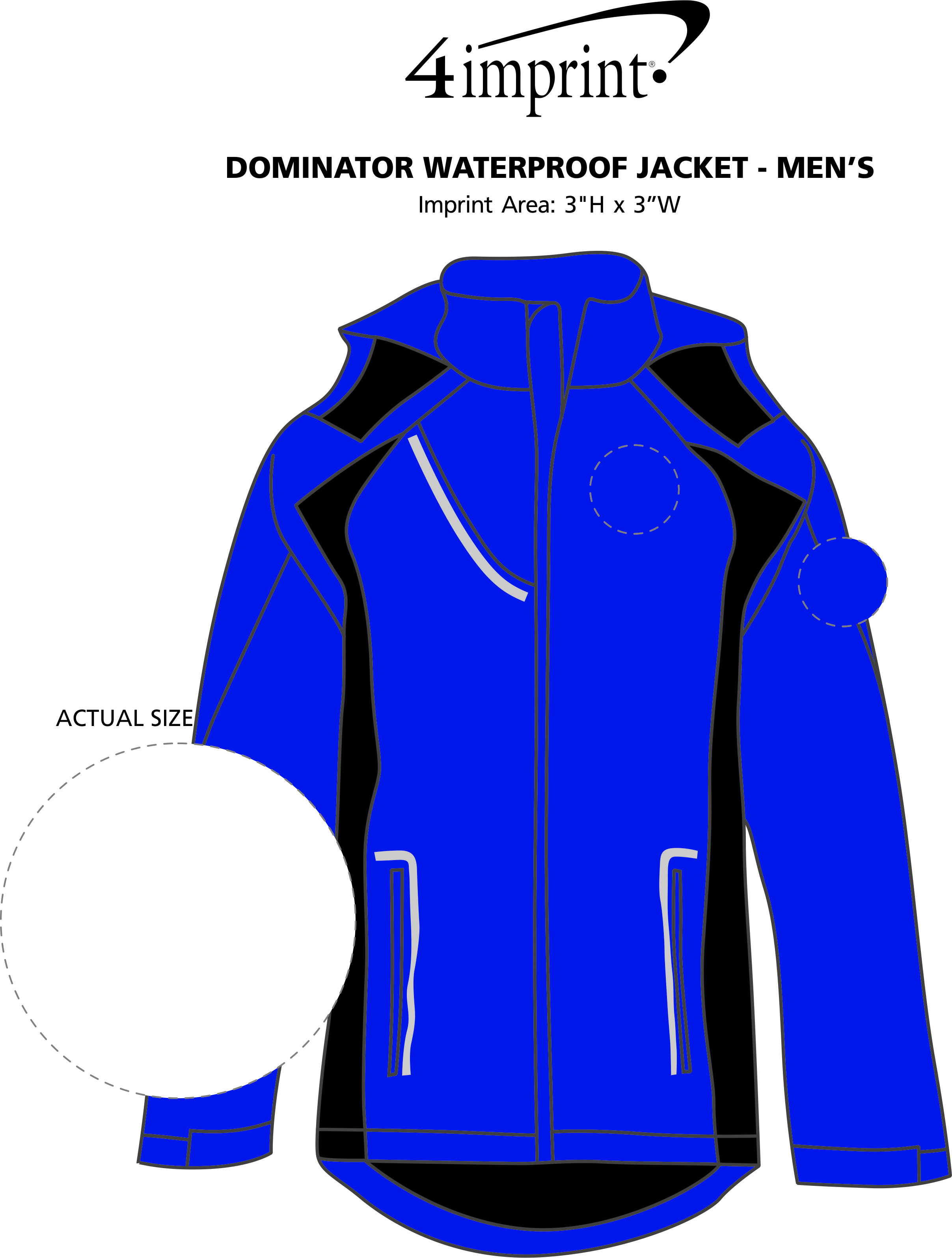 Imprint Area of Dominator Waterproof Jacket - Men's