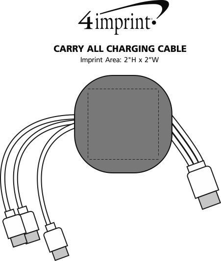 Imprint Area of Carry All Charging Cable