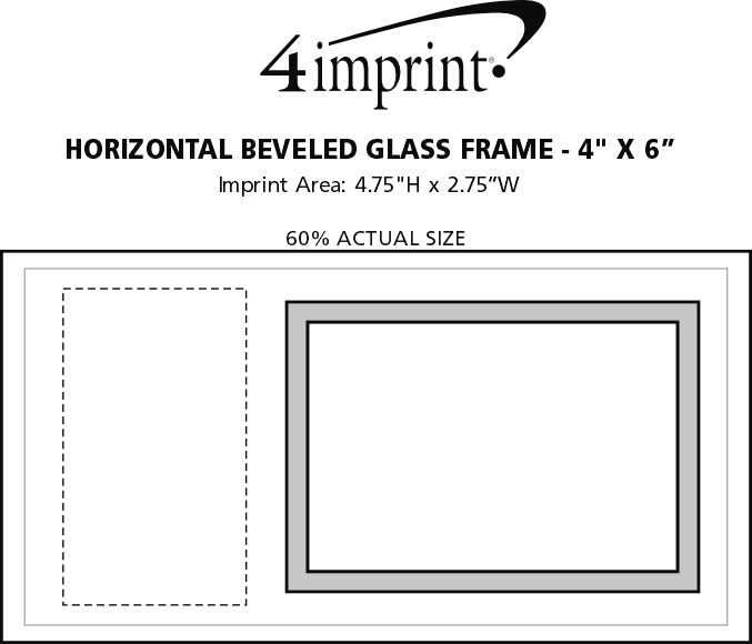 4imprint Com Horizontal Beveled Glass Frame 4 X 6