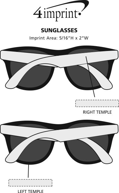Imprint Area of Sunglasses