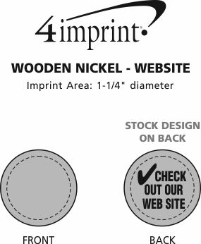 Imprint Area of Wooden Nickel - Website