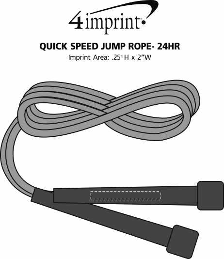 Imprint Area of Quick Speed Jump Rope - 24 hr
