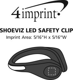 Imprint Area of Shoeviz LED Safety Clip