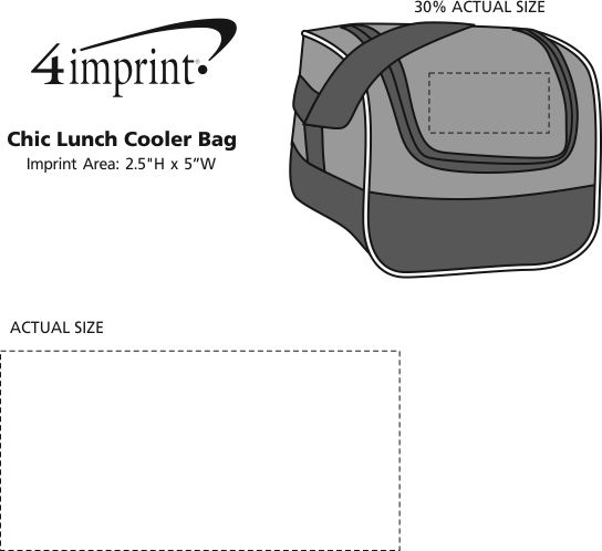 Imprint Area of Chic Lunch Cooler Bag