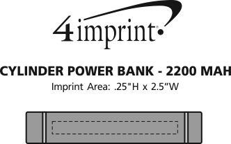 Imprint Area of Cylinder Power Bank