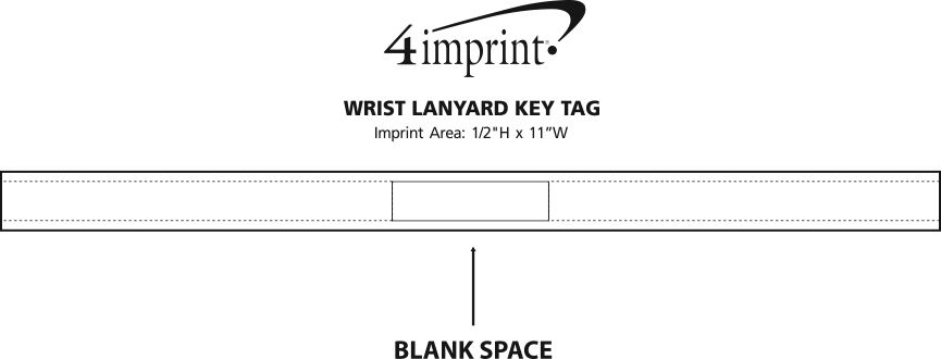 Imprint Area of Wrist Lanyard Keychain