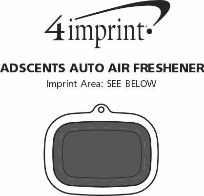 Imprint Area of AdScents Auto Air Freshener