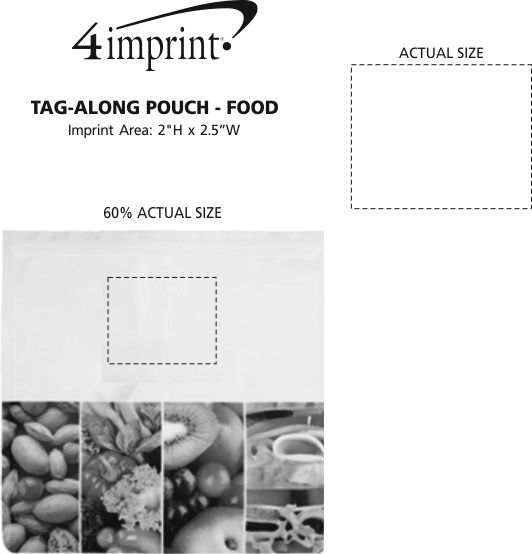 Imprint Area of Tag-Along Pouch - Food