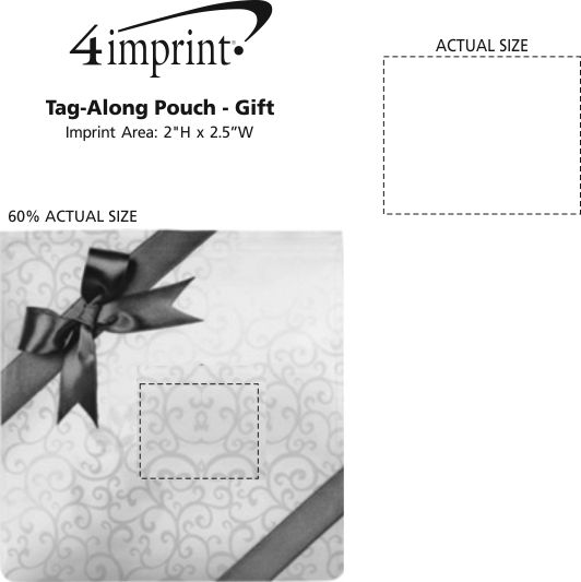 Imprint Area of Tag-Along Pouch - Gift