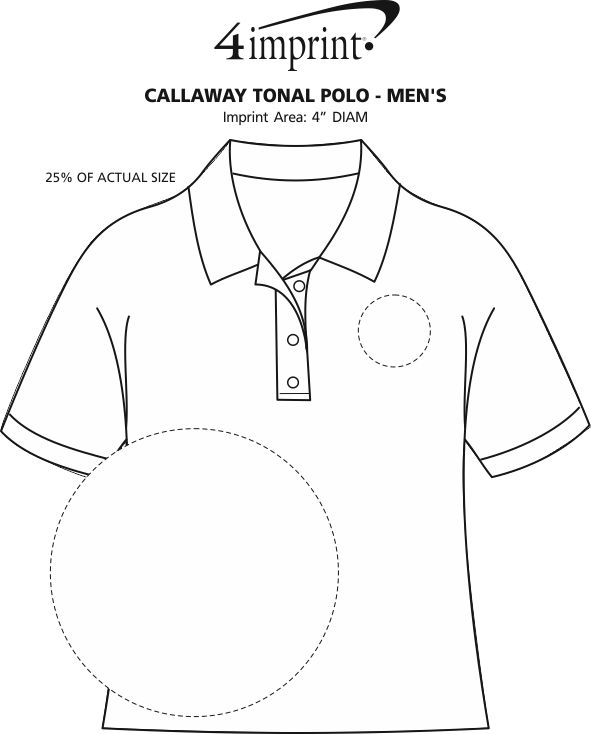 Imprint Area of Callaway Tonal Polo - Men's