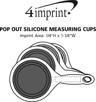 Imprint Area of Pop Out Silicone Measuring Cups