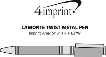 Imprint Area of Lamonte Twist Metal Pen