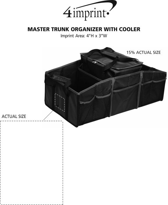 Imprint Area of Master Trunk Organizer with Cooler