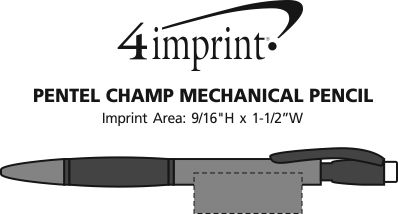 Imprint Area of Pentel Champ Mechanical Pencil