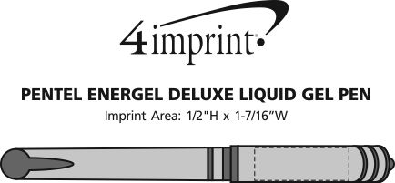 Imprint Area of Pentel EnerGel Deluxe Liquid Gel Pen