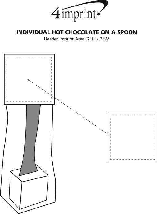Imprint Area of Individual Hot Chocolate On A Spoon