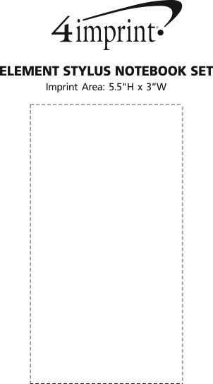 Imprint Area of Element Stylus Notebook Set