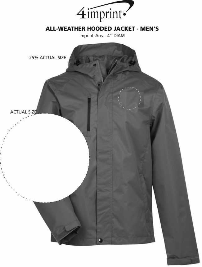 4imprint.com: All-Weather Hooded Jacket - Men's 131658-M