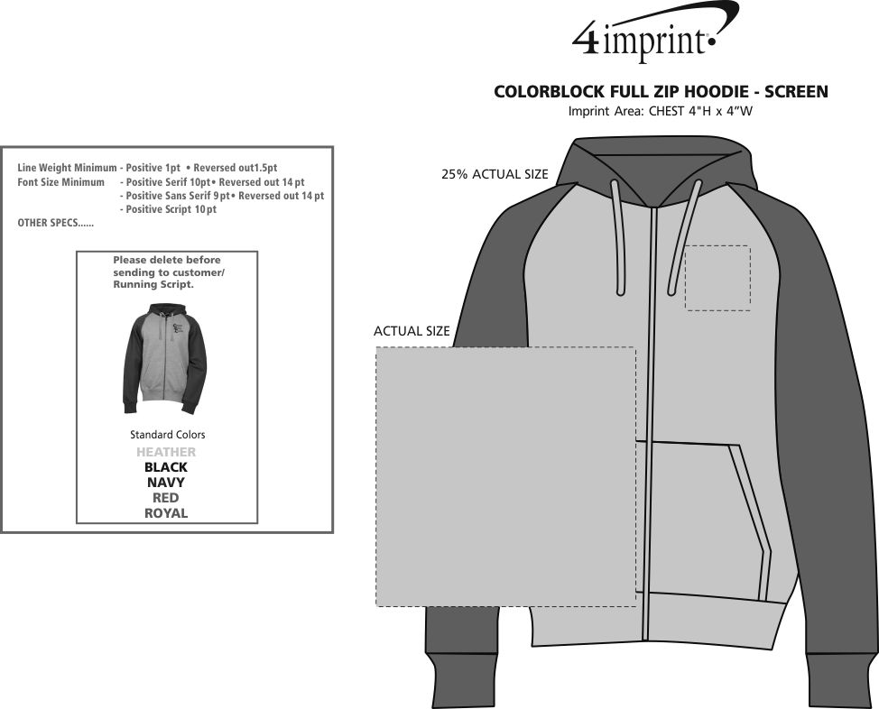 Colorblock FullZip Hoodie Screen 131661S