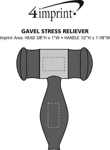 Imprint Area of Gavel Stress Reliever
