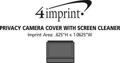 Imprint Area of Privacy Camera Cover with Screen Cleaner