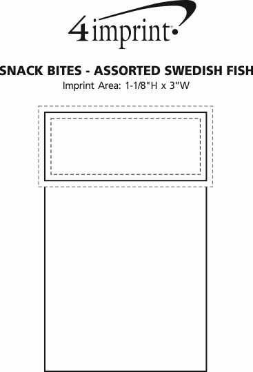 Imprint Area of Snack Bites - Assorted Swedish Fish