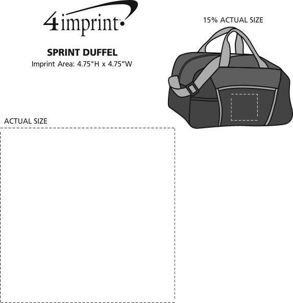 Imprint Area of Sprint Duffel