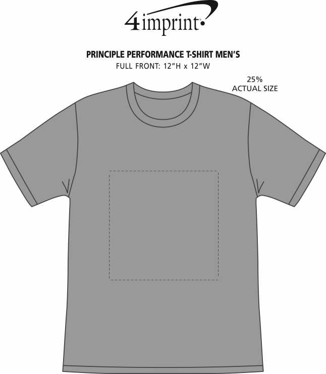 Imprint Area of Principle Performance T-Shirt - Men's