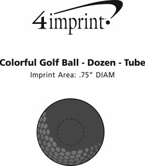 Imprint Area of Colorful Golf Ball – Tube