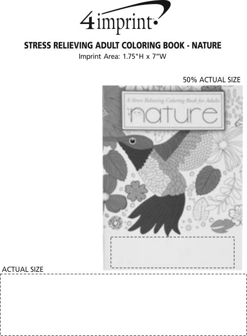 Imprint Area of Stress Relieving Adult Coloring Book - Nature