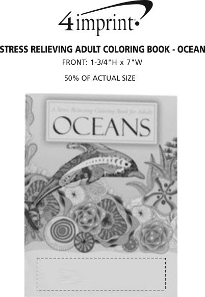 Imprint Area of Stress Relieving Adult Coloring Book - Oceans
