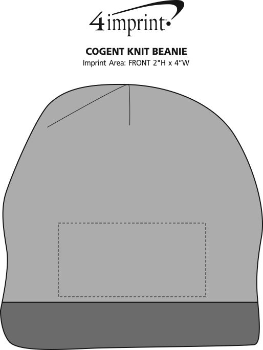 Imprint Area of Cogent Knit Beanie