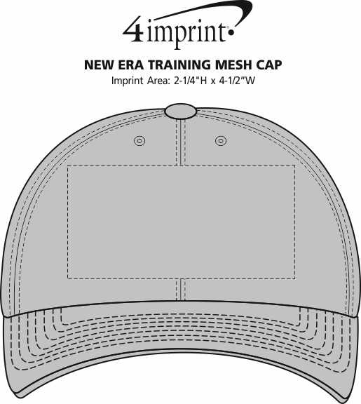 Imprint Area of New Era Training Mesh Cap