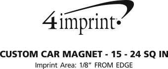 Imprint Area of Custom Car Magnet - 15 - 24 SQ IN