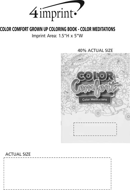 Imprint Area of Color Comfort Grown Up Coloring Book - Color Meditations
