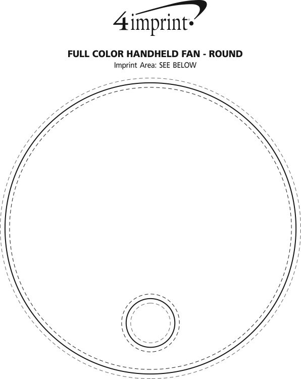 4imprint.com: Full Color Handheld Fan - Round 133822-RD