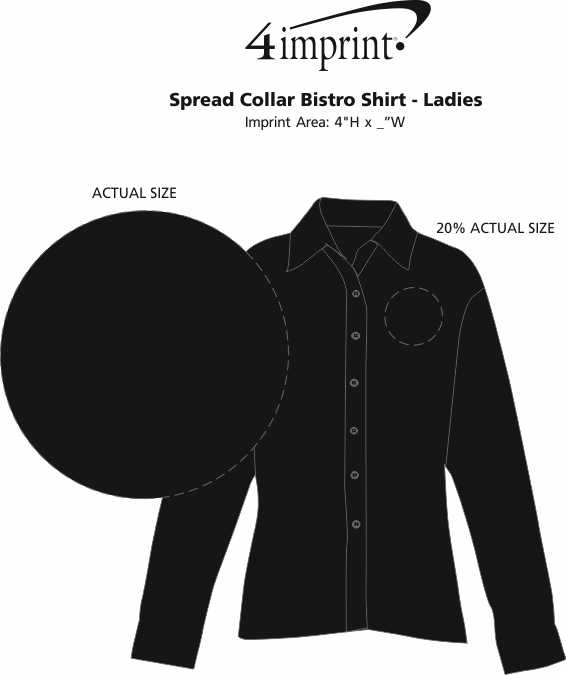 Imprint Area of Spread Collar Bistro Shirt - Ladies'