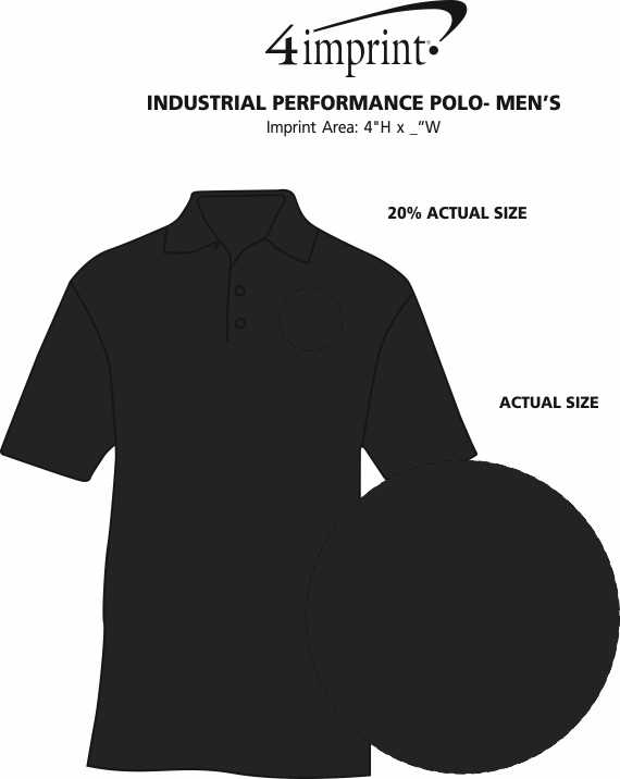 Imprint Area of Industrial Performance Polo - Men's