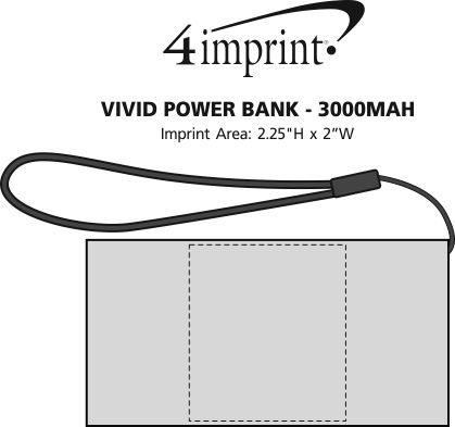Imprint Area of Vivid Power Bank