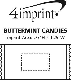 Imprint Area of Buttermint Candies