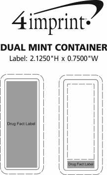 Imprint Area of Dual Mint Container