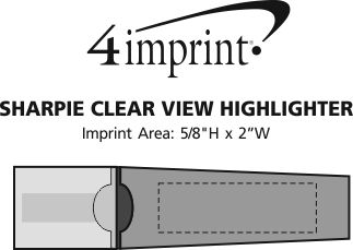 Imprint Area of Sharpie Clear View Highlighter