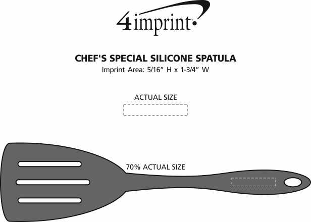 Imprint Area of Chef's Special Silicone Spatula