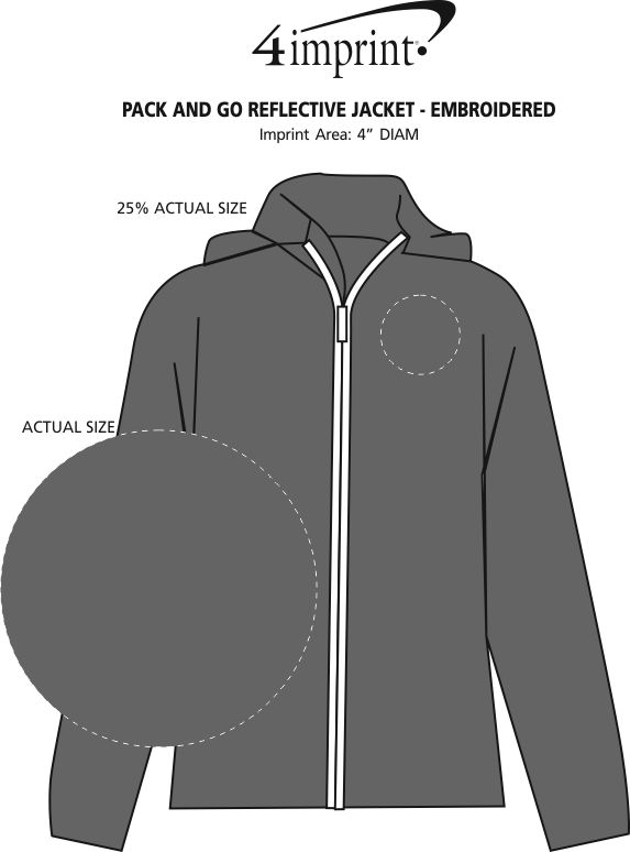 4imprint.com: Pack and Go Reflective Jacket - Embroidered 134861-E