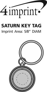 Imprint Area of Saturn Keychain